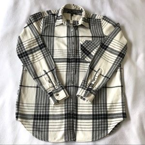 Banana Republic Cotton Flannel Plaid Shirt